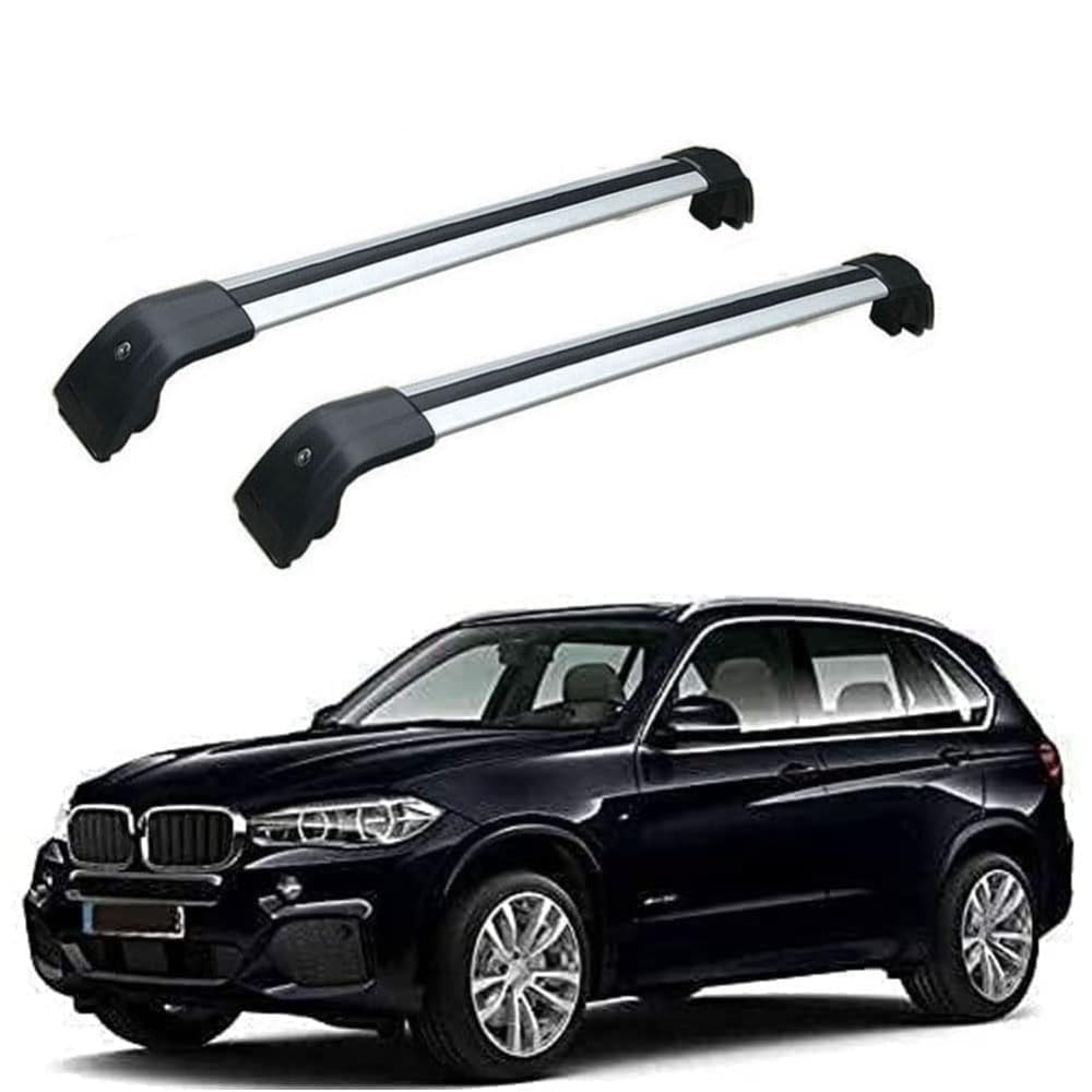 Dachträger für BMW X5 F15 2014 2015 2016 2017 2018, Dachgepäckträger Fahrradträger Dachboxen Skihalter Querträger Zubehör,Black-Silver Dachträger für BMW X5 F15 2014 2015 2016 2017 2018, Dachgepäckträger Fahrradträger Dachboxen Skihalter Querträger Zubehör,Black-Silver von DRZTT