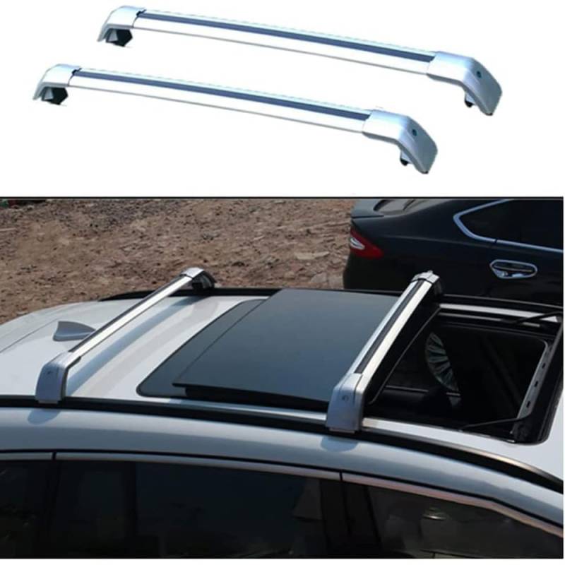 Dachträger für Jeep Compass 2017 2018 2019 2020 2021 2022 2023, Dachgepäckträger Fahrradträger Dachboxen Skihalter Querträger Zubehör,B von DRZTT
