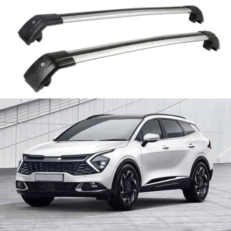 Dachträger für KIA Sportage 2022 2023, Dachgepäckträger Fahrradträger Dachboxen Skihalter Querträger Zubehör,A von DRZTT