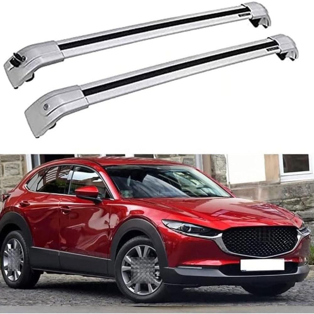 Dachträger für Mazda CX-30 CX30 2020-2022, Dachgepäckträger Fahrradträger Dachboxen Skihalter Querträger Zubehör,A Dachträger für Mazda CX-30 CX30 2020-2022, Dachgepäckträger Fahrradträger Dachboxen Skihalter Querträger Zubehör,A von DRZTT