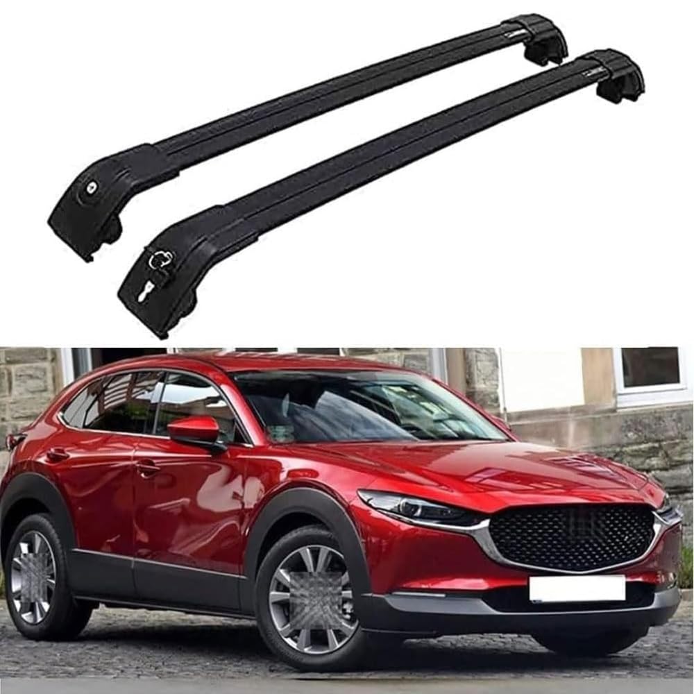 Dachträger für Mazda CX-30 CX30 2020-2022, Dachgepäckträger Fahrradträger Dachboxen Skihalter Querträger Zubehör,B Dachträger für Mazda CX-30 CX30 2020-2022, Dachgepäckträger Fahrradträger Dachboxen Skihalter Querträger Zubehör,B von DRZTT