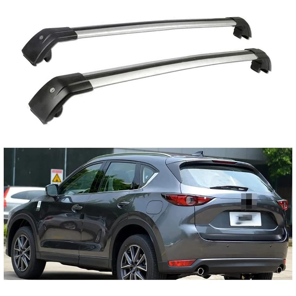 Dachträger für Mazda CX-5 CX5 SUV 2017-2022, Dachgepäckträger Fahrradträger Dachboxen Skihalter Querträger Zubehör,A Dachträger für Mazda CX-5 CX5 SUV 2017-2022, Dachgepäckträger Fahrradträger Dachboxen Skihalter Querträger Zubehör,A von DRZTT