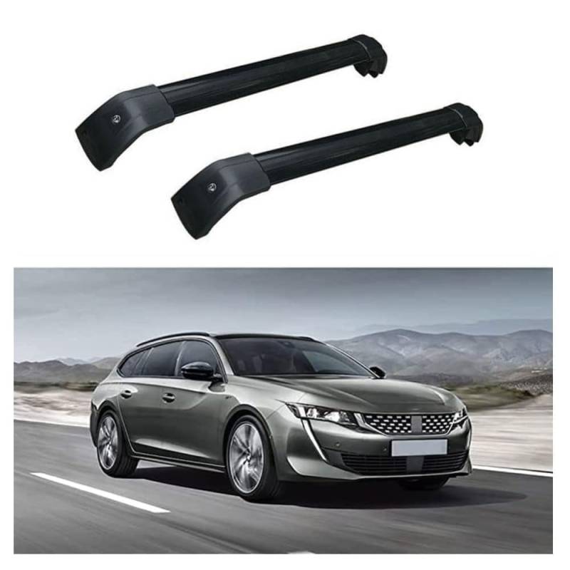 Dachträger für Peugeot 508 SW 2019 2020 2021, Dachgepäckträger Fahrradträger Dachboxen Skihalter Querträger Zubehör,A von DRZTT