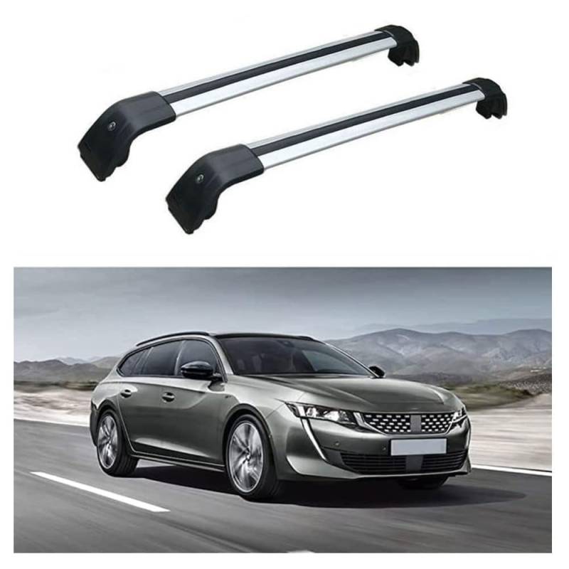 Dachträger für Peugeot 508 SW 2019 2020 2021, Dachgepäckträger Fahrradträger Dachboxen Skihalter Querträger Zubehör,A von DRZTT