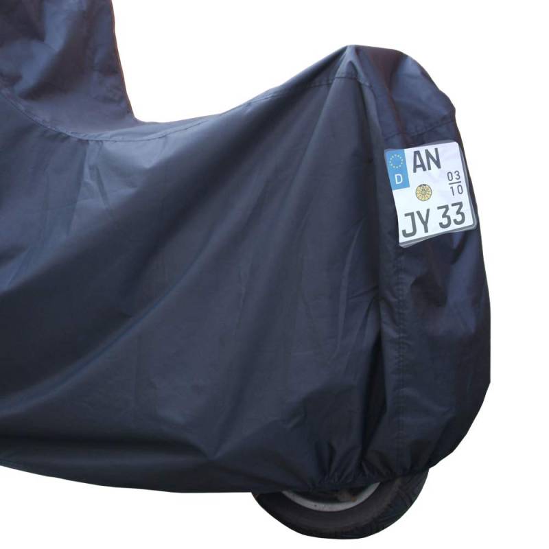 ALFA Motorrad-Abdeckplane - Mit Nummernschild-Fenster - XL von DS Covers