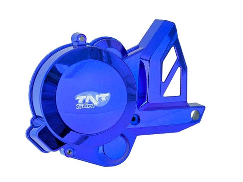 Motorabdeckung zündungsseitig blau, für Piaggio Motor D50B Euro 3, für Aprilia, Derbi, Gilera, -2017 von DS MOTION