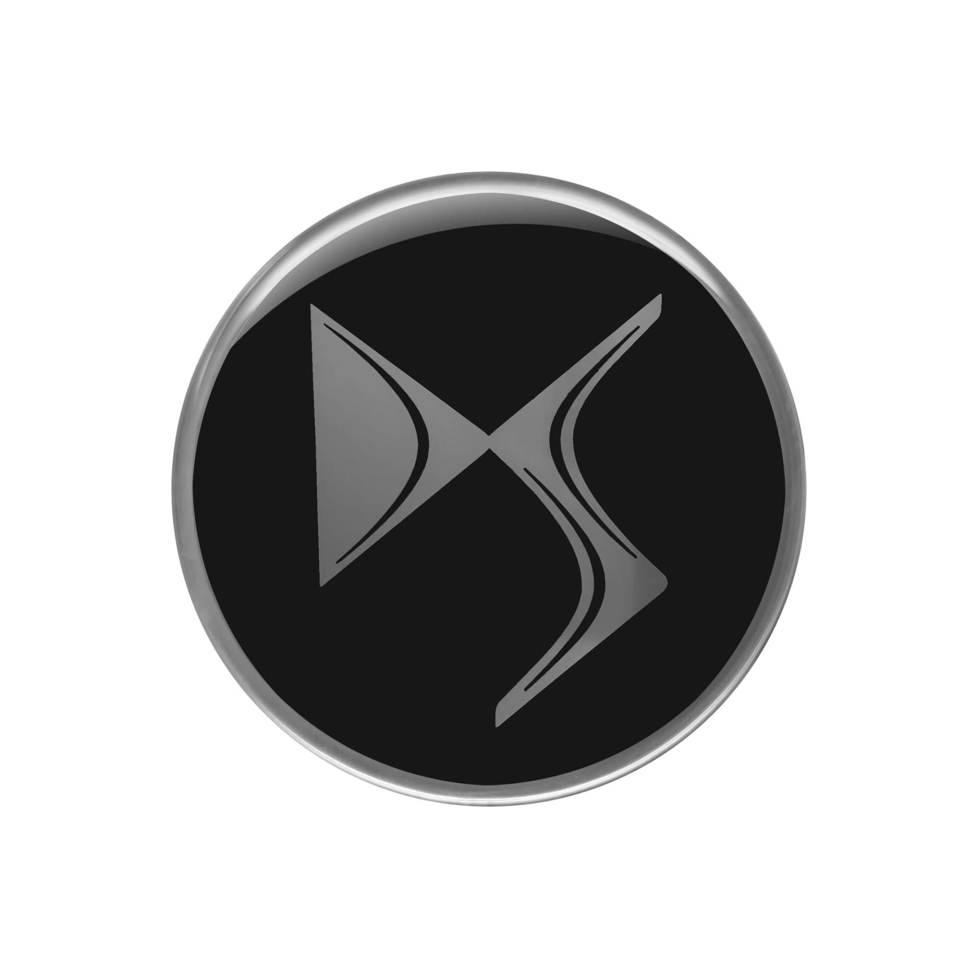 DS 3D Logo-Aufkleber, schwarz, 52 mm von DS18