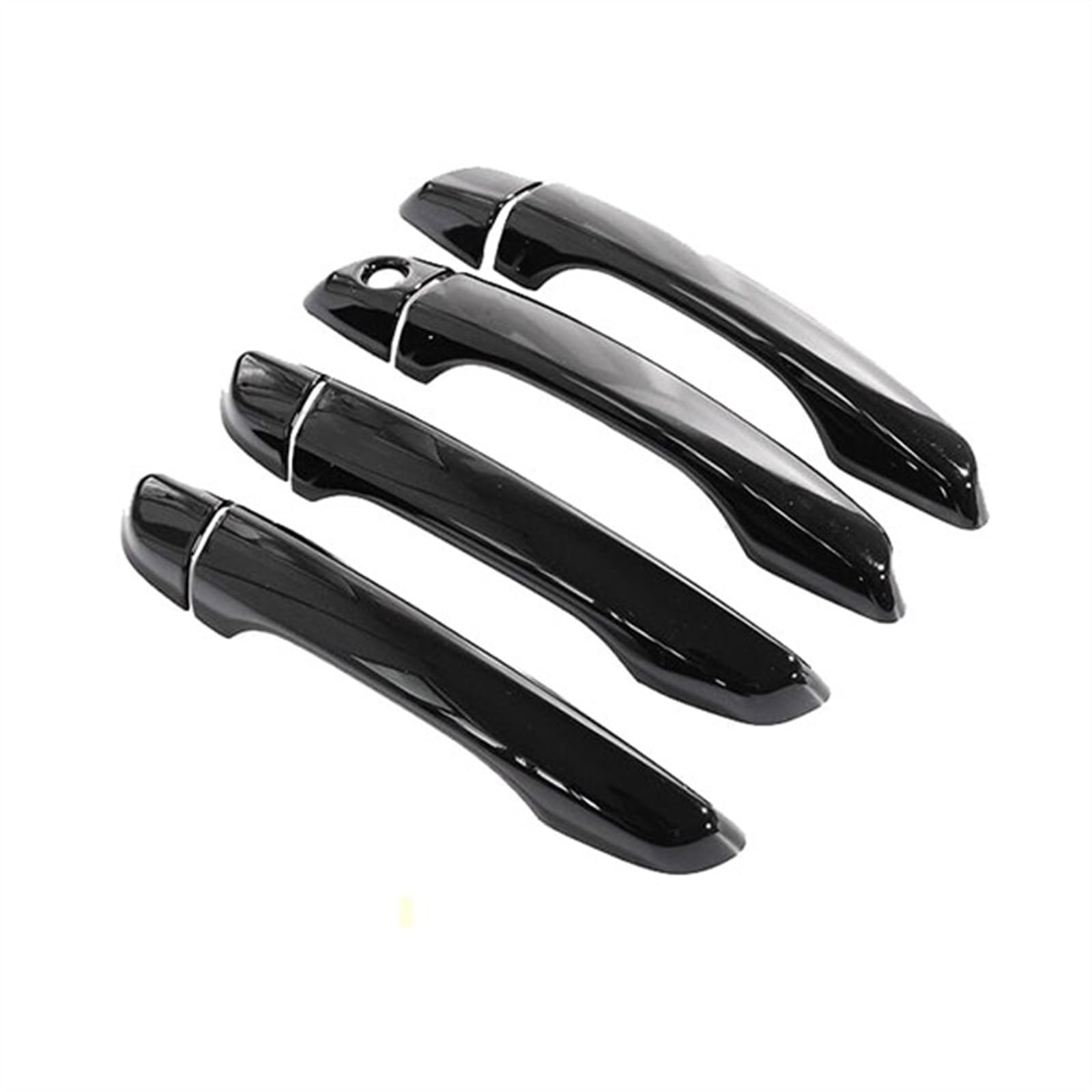 DSEQOPHH Außentürgriff Abdeckung Kompatibel Mit Citroen Für C4 Für Cactus 2014 2015 2016 2017 2018 2019 2020 2021 2022 2023 Auto-Außentürgriff-Abdeckungsaufkleber(4Handle 1 Keyhole) von DSEQOPHH