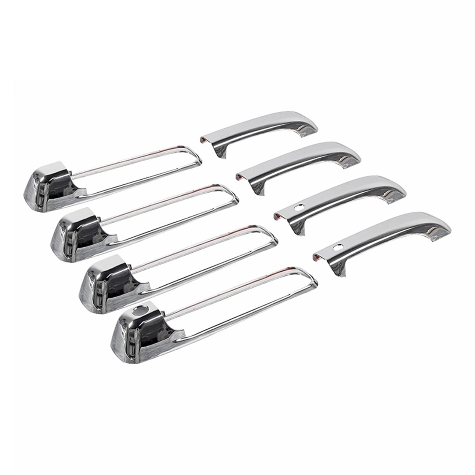 DSEQOPHH Außentürgriff Abdeckung Kompatibel Mit Dodge Für Ram 2010 2011 2012 2013 2014 2015 Autotürgriff-Dekorationsschalenabdeckung Aufkleber Autoaußenzubehör(Chrome) von DSEQOPHH