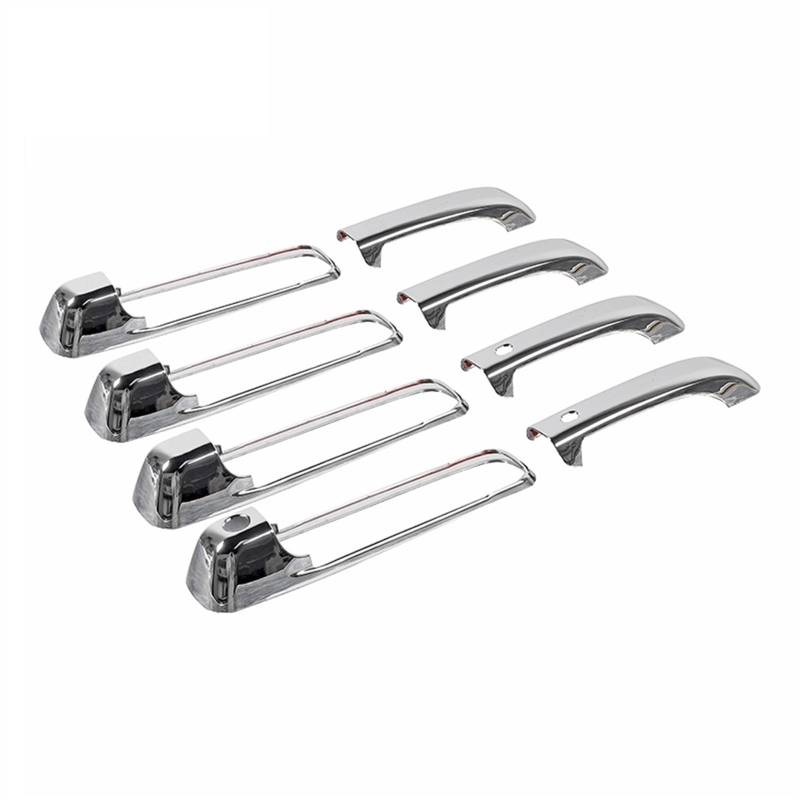 DSEQOPHH Außentürgriff Abdeckung Kompatibel Mit Dodge Für Ram 2010 2011 2012 2013 2014 2015 Autotürgriff-Dekorationsschalenabdeckung Aufkleber Autoaußenzubehör(Chrome) von DSEQOPHH