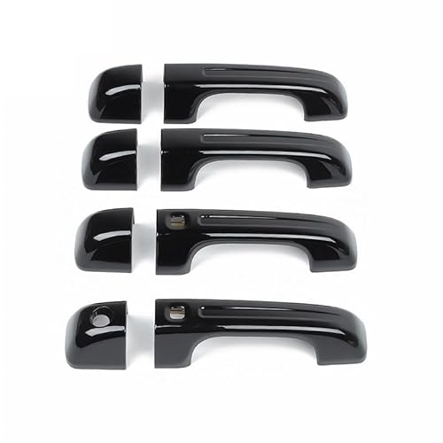 DSEQOPHH Außentürgriff Abdeckung Kompatibel Mit Dodge Für Ram 2018 2019 2020 2021 2022 Autotürgriffdekoration Schalenabdeckung Zieraufkleber Autoaußenzubehör(Black) von DSEQOPHH