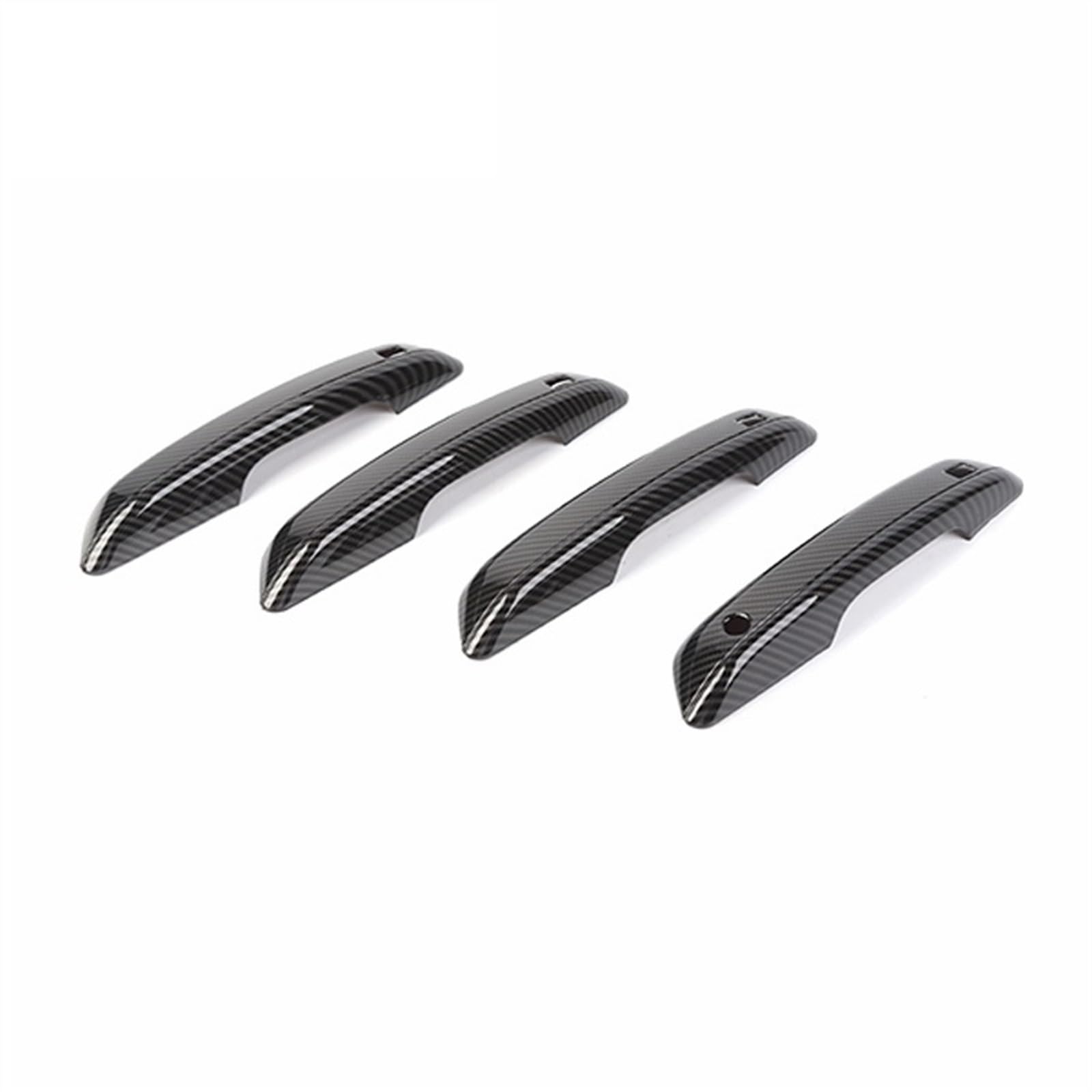 DSEQOPHH Außentürgriff Abdeckung Kompatibel Mit Jeep Für Grand Für Cherokee 2022 2023 2024 Autotürgriff Shell Dekoration Abdeckung Schutzaufkleber Außenzubehör(Black Carbon Fiber) von DSEQOPHH