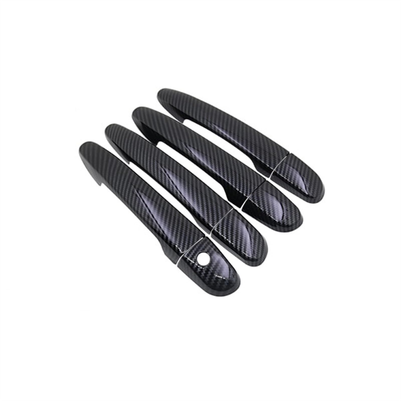 DSEQOPHH Außentürgriff Abdeckung Kompatibel Mit Mazda 3 BM BN Für MK3 2014 2015 2016 2017 2018 Auto-Außentürgriff-Außenabdeckung Autozubehör-Aufkleber-Trimm-Set(4Handle 1 Kyehole) von DSEQOPHH
