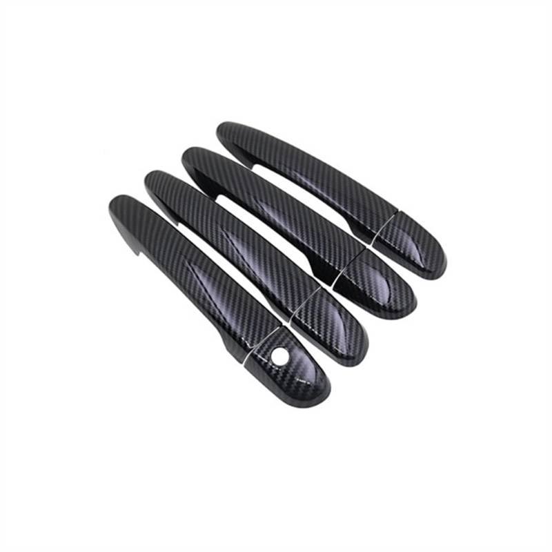 DSEQOPHH Außentürgriff Abdeckung Kompatibel Mit Mazda 3 BM BN Für MK3 2014 2015 2016 2017 2018 Auto-Außentürgriff-Außenabdeckung Autozubehör-Aufkleber-Trimm-Set(4Handle 1 Kyehole) von DSEQOPHH