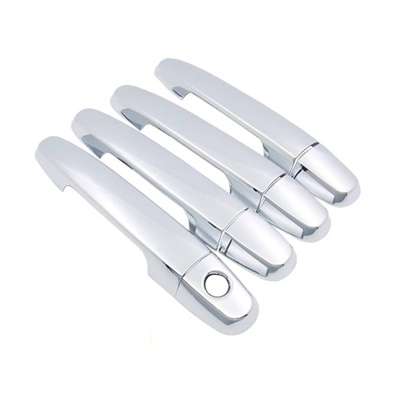DSEQOPHH Außentürgriff Abdeckung Kompatibel Mit Toyota Für Highlander XU20 2001 2002 2003 2004 2005 2006 2007 Autotürgriffabdeckung Autozubehör Aufkleber Trim Set(1 Keyhole 4 Door) von DSEQOPHH