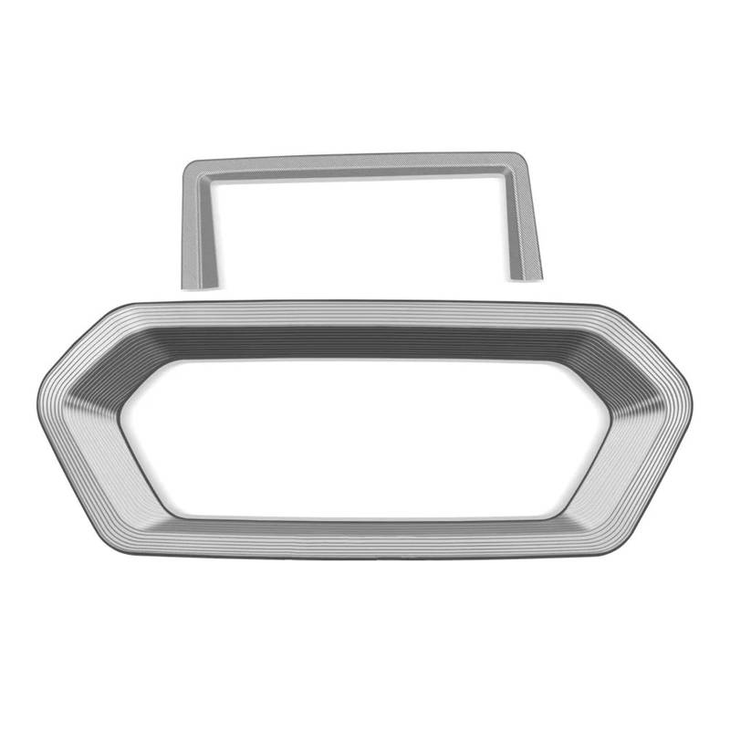 DSEQOPHH Instrumentengehäuse Kompatibel Mit XMAX300 Für XMAX250 Für XMAX125 2023 2024 Motorradzubehör Elektrisches Türschloss Armaturenbrett Instrumentenrahmenabdeckung Verkleidung(Silver,B) von DSEQOPHH