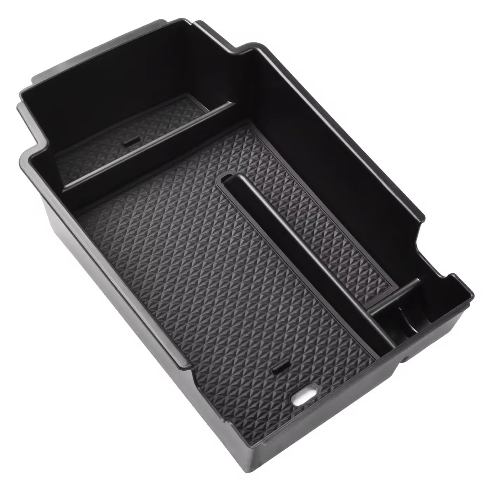 DSEQOPHH Mittelkonsole Ablageschale Kompatibel Mit Chevrolet Für Blazer 2019 2020 2021 2022 Center Console Organizer Container Autozubehör Auto Mittelarmlehne Aufbewahrungsbox(Black) von DSEQOPHH