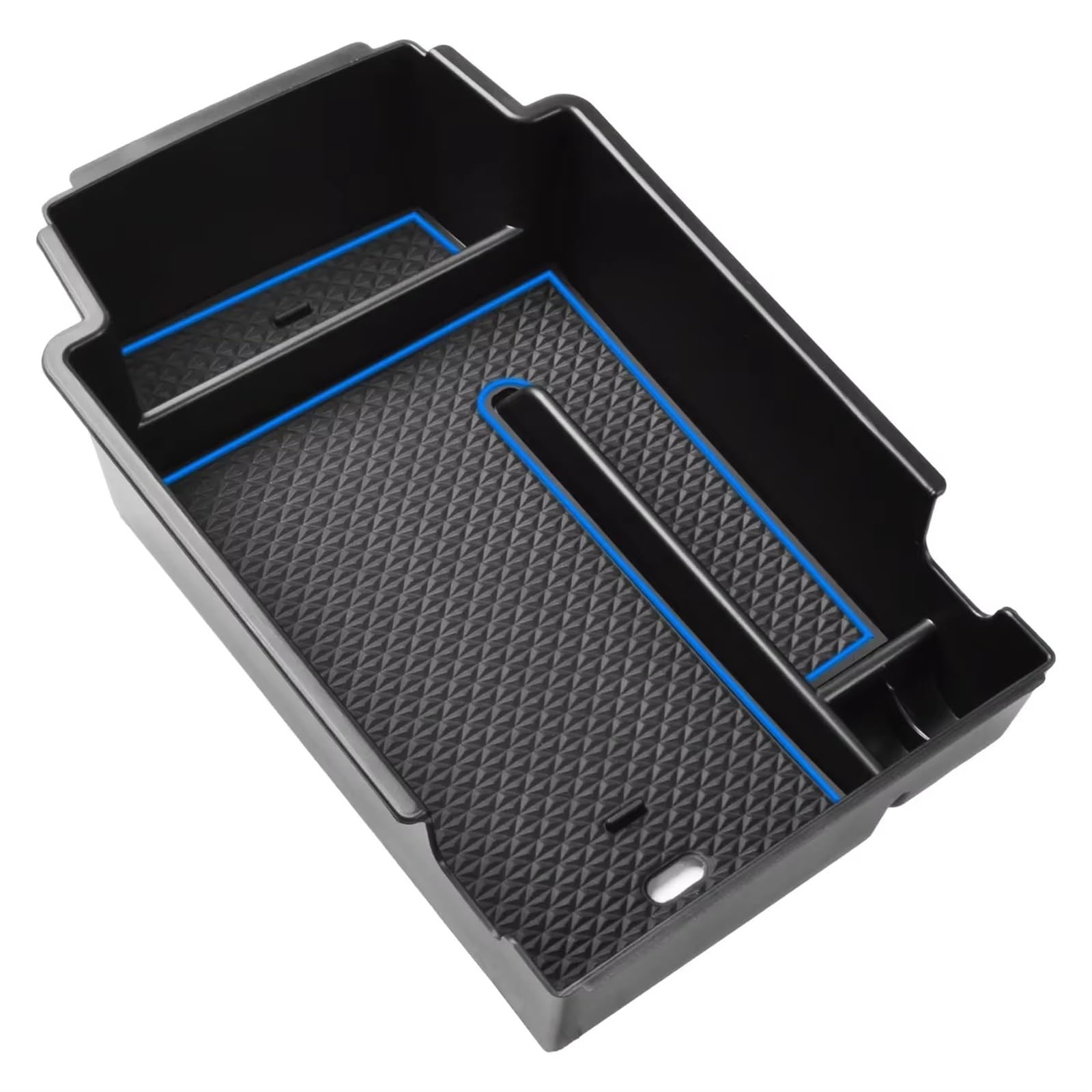 DSEQOPHH Mittelkonsole Ablageschale Kompatibel Mit Chevrolet Für Blazer 2019 2020 2021 2022 Center Console Organizer Container Autozubehör Auto Mittelarmlehne Aufbewahrungsbox(Blue) von DSEQOPHH