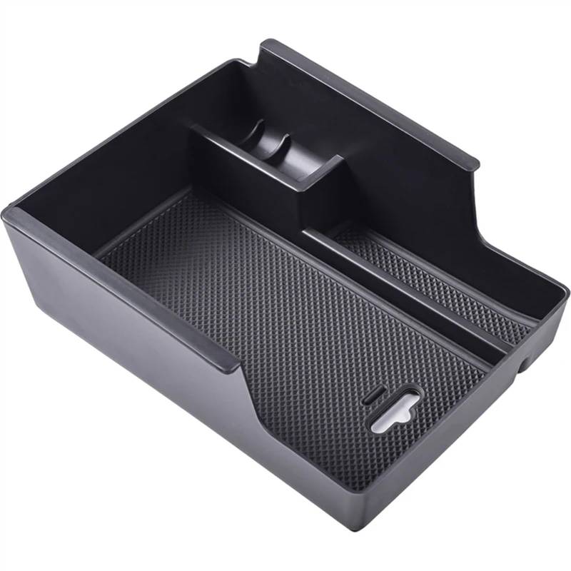 DSEQOPHH Mittelkonsole Ablageschale Kompatibel Mit Chevrolet Für Malibu XL 9 Generation 2016 2017 2018 2019 2020 2021 2022 2023 Auto-Mittelkonsole Armlehnenbox Handschuhfach(Black) von DSEQOPHH