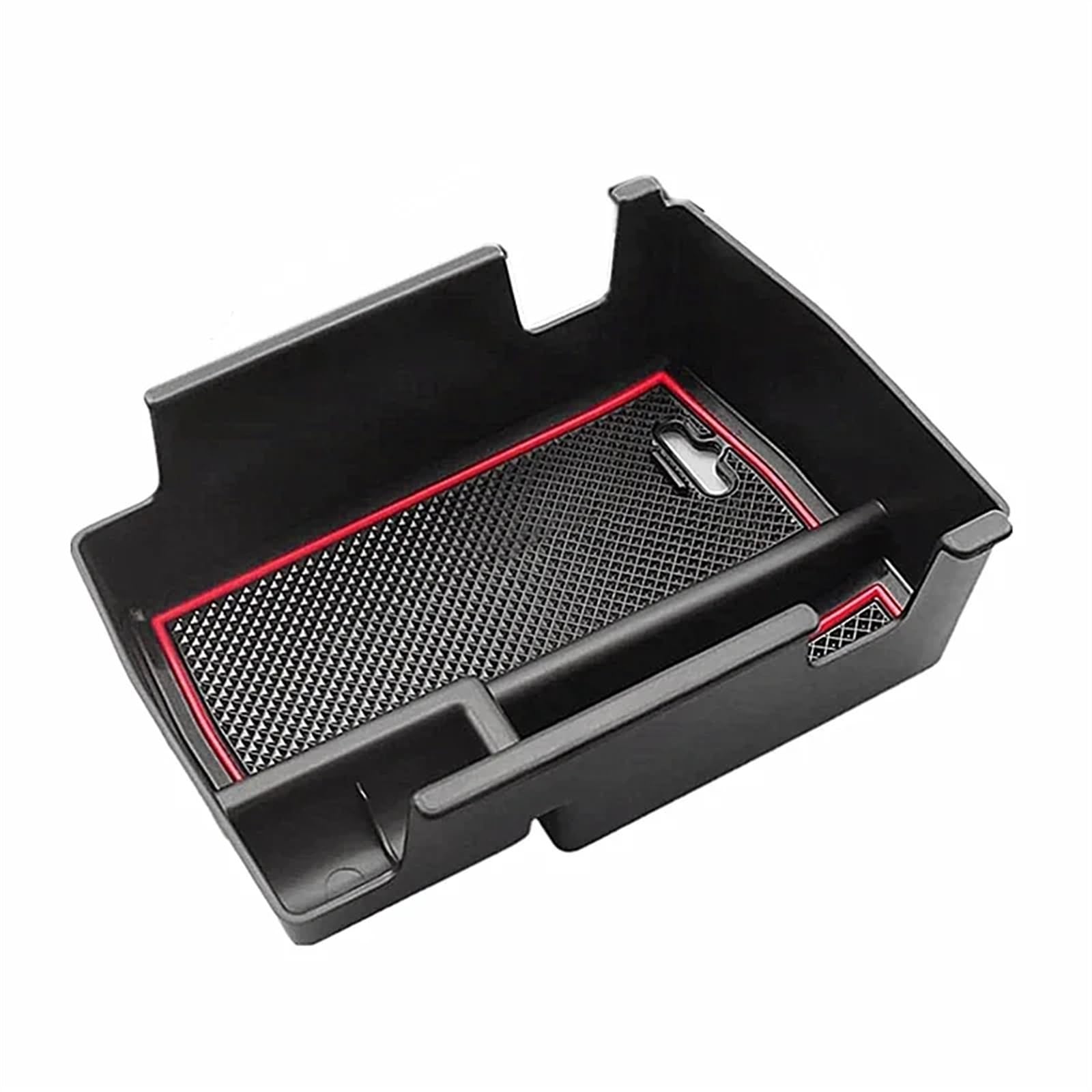 DSEQOPHH Mittelkonsole Ablageschale Kompatibel Mit Jeep Für Compass 2021 2022 2023 Auto-Armlehnen-Aufbewahrungsbox Mittelkonsolen-Organizer Ablagebehälter Innenausstattung(Red) von DSEQOPHH