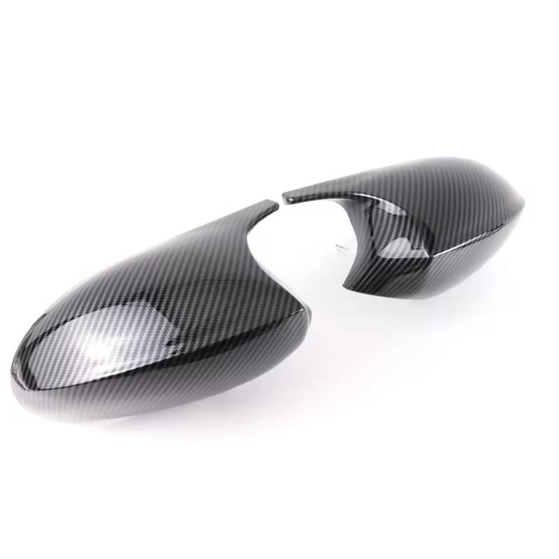 DSEQOPHH Rückspiegelgehäuse Kompatibel Mit Für 1er E81 E82 2006 2007 2008 2009 Carbonfaser-Look Schwarze Rückspiegel-Abdeckkappen Autoteile(Carbon Fiber Pattern) von DSEQOPHH