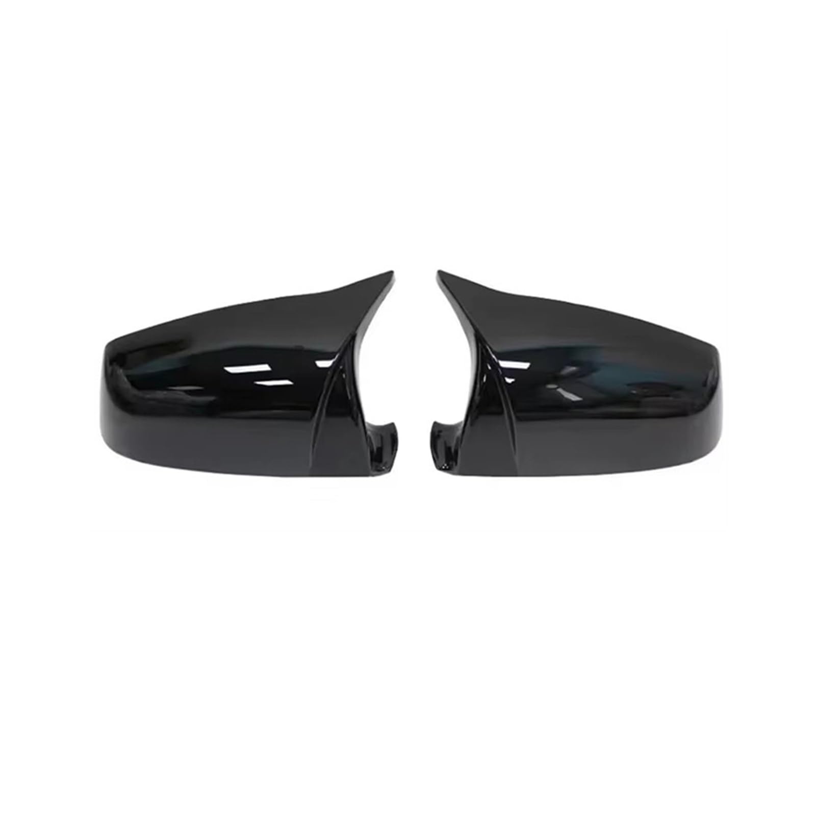 DSEQOPHH Rückspiegelgehäuse Kompatibel Mit Für 5er F10 F11 2011 2012 2013 2014 2015 Hupenkappen M-Stil Schwarze Seite Für Außenspiegelkappenabdeckung Autoteile(Bright Black) von DSEQOPHH