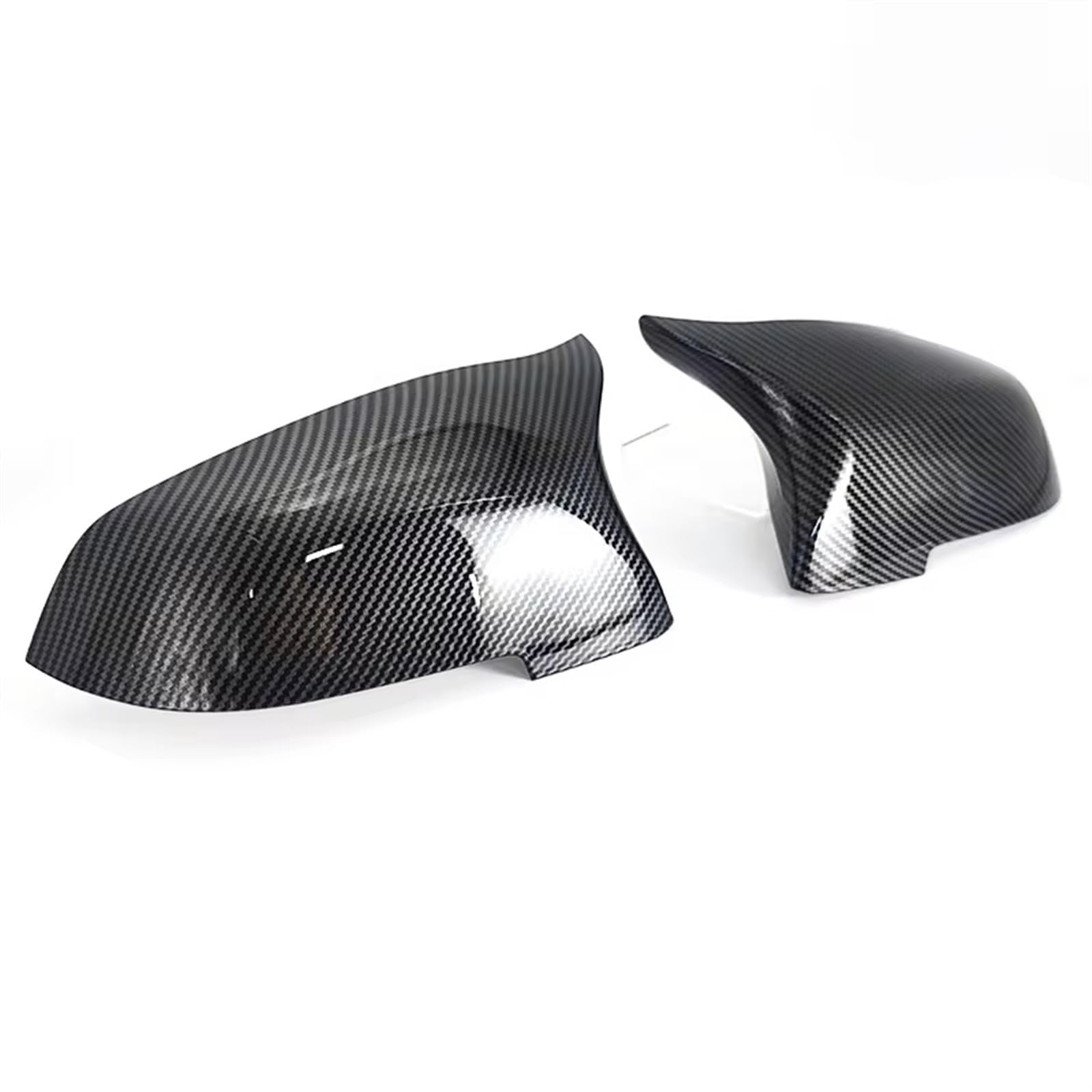 DSEQOPHH Rückspiegelgehäuse Kompatibel Mit Für 6er F06 F12 F13 LCL 2015 2016 2017 2X Schwarze Auto-Rückspiegel-Abdeckkappen In Karbonfaser-Optik(Carbon Fiber Pattern) von DSEQOPHH