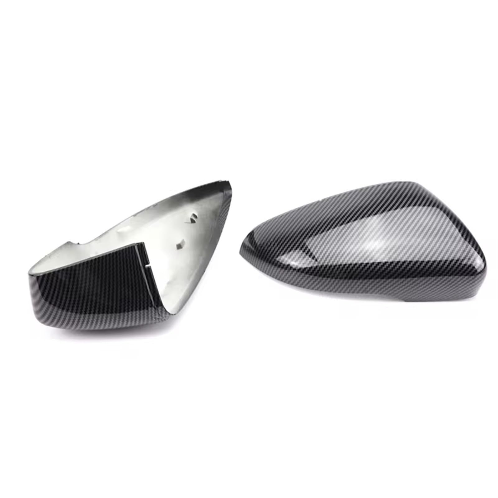 DSEQOPHH Rückspiegelgehäuse Kompatibel Mit VW Für Passat 2011 2012 2013 2014 Carbon Fiber Style Schwarze Spiegelabdeckung Ersatz Autoteile Autozubehör(Carbon Fiber) von DSEQOPHH
