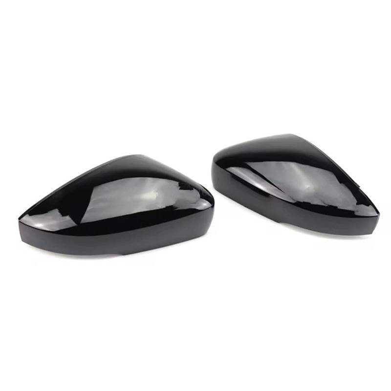 DSEQOPHH Rückspiegelgehäuse Kompatibel Mit VW Für Polo Für MK5 6C 2014 2015 2016 2017 Rückspiegel-Abdeckkappen Schalenersatz Autoteile-Zubehör(Bright Black) von DSEQOPHH