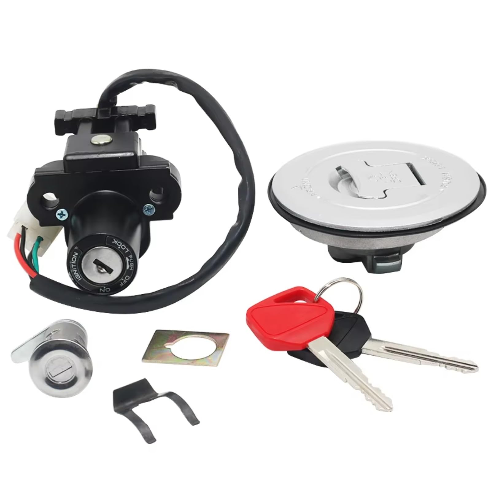 DSEQOPHH Tankdeckel Schalter Schlüssel Für CB250 Für Hornet 250 2000-2007 Motorrad Gas Zündschloss Schloss Mit Schlüssel Kit 35010-KEA-J50 35010-KEA-J00 35010-KEA-740 35010-MBZ-D01 DSEQOPHH Tankdeckel Schalter Schlüssel Für CB250 Für Hornet 250 2000-2007 Motorrad Gas Zündschloss Schloss Mit Schlüssel Kit 35010-KEA-J50 35010-KEA-J00 35010-KEA-740 35010-MBZ-D01 von DSEQOPHH