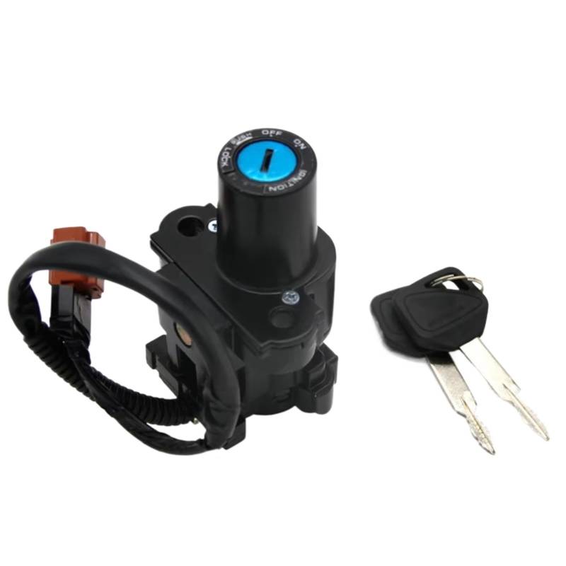 DSEQOPHH Tankdeckel Schalter Schlüssel Für CBR500R 2015-2017 Für CB500X Für CB500R Für CB500F 2014-2017 Für CB650F 2015-2018 Motorrad Zündschlüssel Schalter Sperren Set von DSEQOPHH
