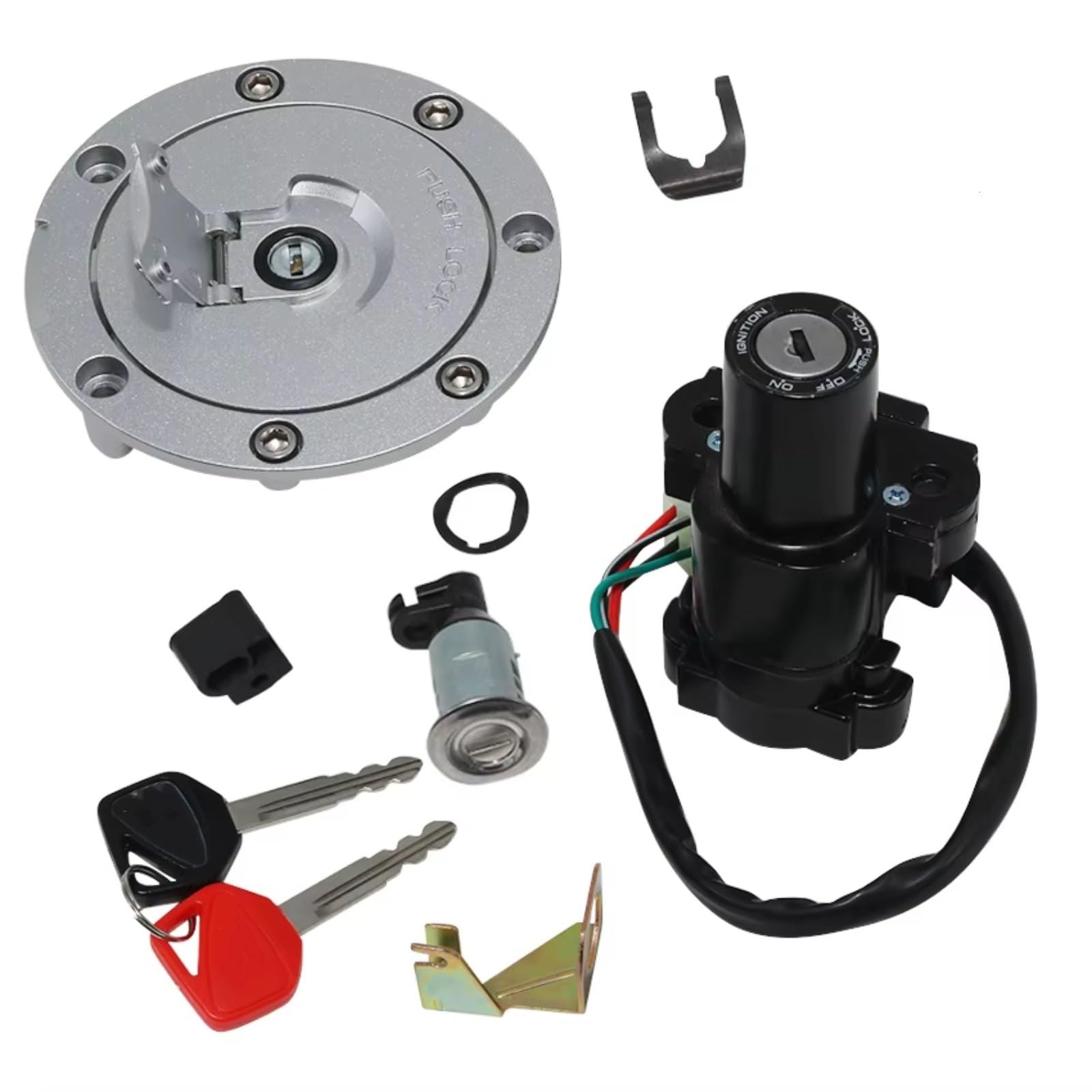 DSEQOPHH Tankdeckel Schalter Schlüssel Für VTR1000F Firestorm 2001-2006 Für VTR1000F Für Superhawk 2001-2005 Für VFR800 2002-2009 Für Gas Zündschloss Schloss Mit Schlüssel Kit DSEQOPHH Tankdeckel Schalter Schlüssel Für VTR1000F Firestorm 2001-2006 Für VTR1000F Für Superhawk 2001-2005 Für VFR800 2002-2009 Für Gas Zündschloss Schloss Mit Schlüssel Kit von DSEQOPHH