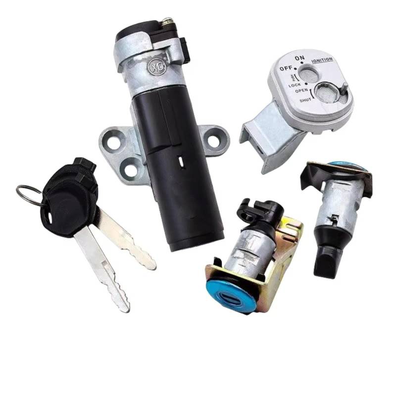 DSEQOPHH Tankdeckel Schalter Schlüssel Für WH125T-3A-5-5A-6 Motorrad Zündschloss Sperren Set WH125T-3A-5-5A-6 Starter Lock Tank Abdeckung Full Lock Motorrad Zubehör von DSEQOPHH