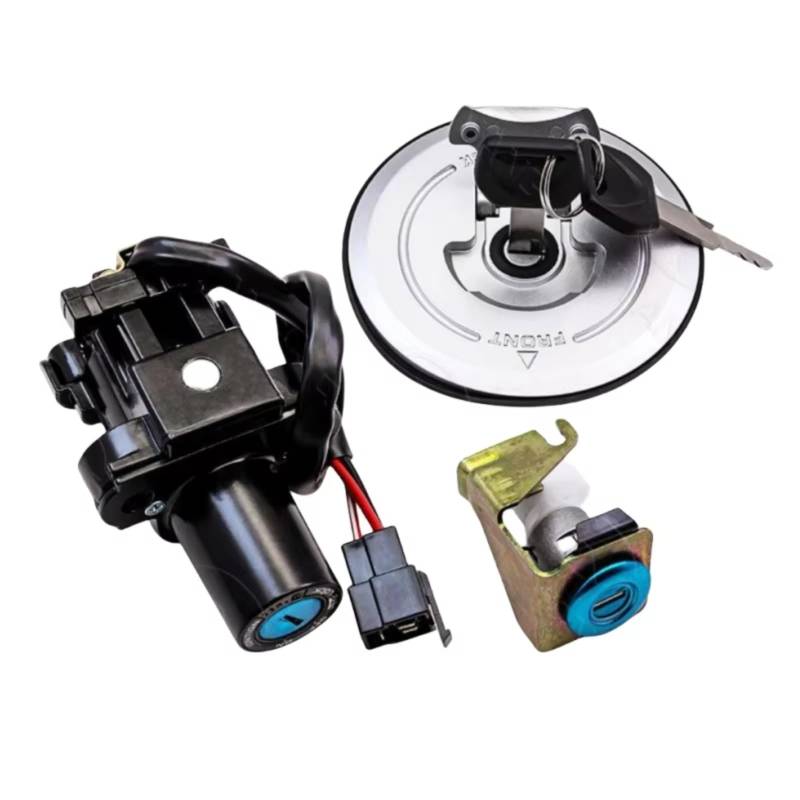 DSEQOPHH Tankdeckel Schalter Schlüssel Kompatibel Mit CBR300RA 2017 2018 Für CBR300R 2015 2016 2017 2018 Motorrad-Zündschalter Tankdeckel-Schloss-Set Motorrad-Zubehör von DSEQOPHH