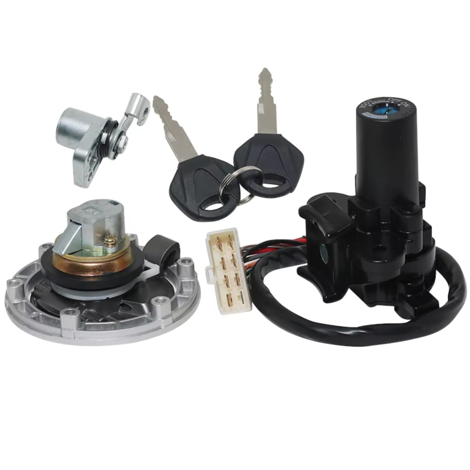 DSEQOPHH Tankdeckel Schalter Schlüssel Kompatibel Mit Für EX250 Für Ninja250 2008–2014 Für EX300 Für Ninja300 2013–2017 Zündschlüssel-Sperrschalter-Set Motorradschlüssel-Set DSEQOPHH Tankdeckel Schalter Schlüssel Kompatibel Mit Für EX250 Für Ninja250 2008–2014 Für EX300 Für Ninja300 2013–2017 Zündschlüssel-Sperrschalter-Set Motorradschlüssel-Set von DSEQOPHH