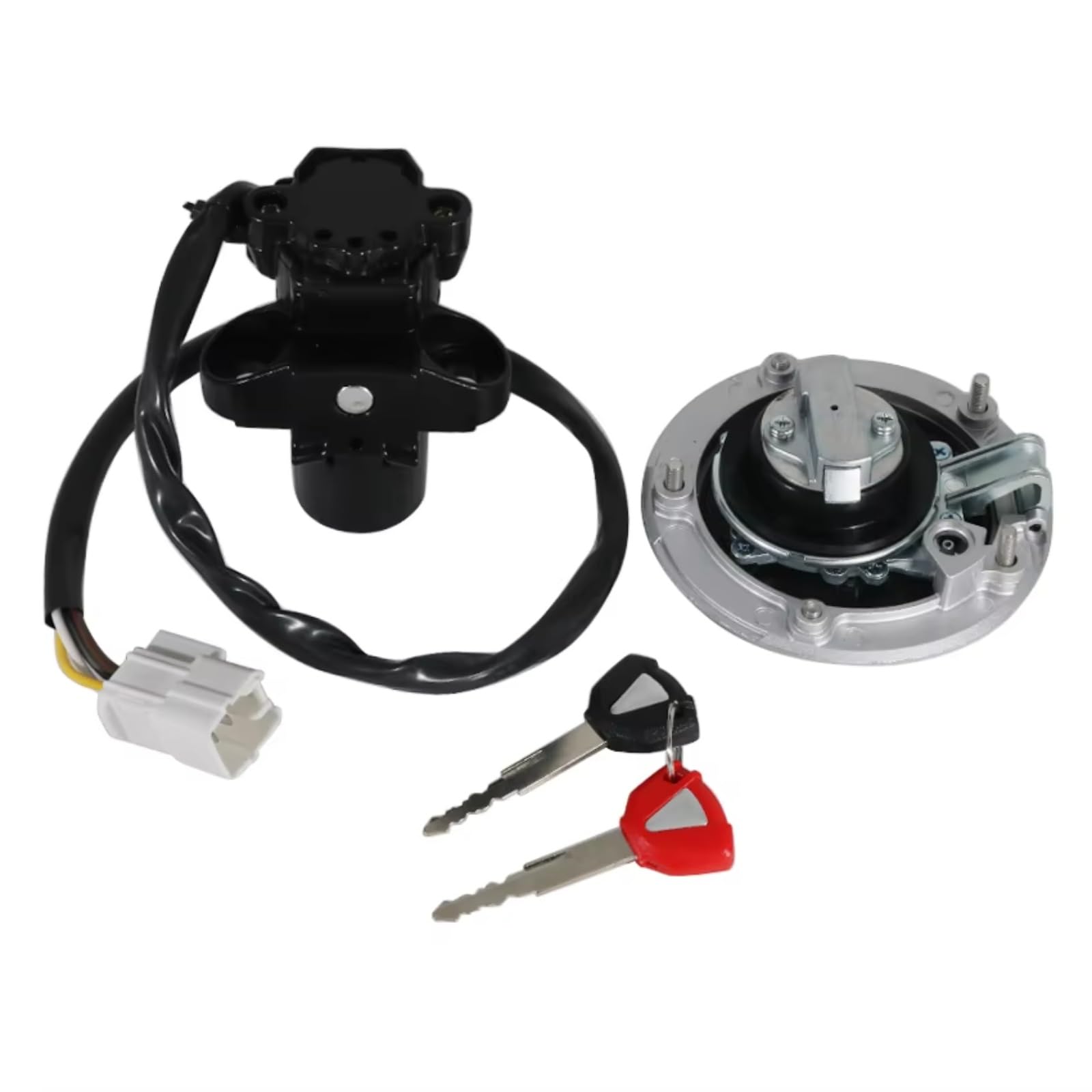 DSEQOPHH Tankdeckel Schalter Schlüssel Kompatibel Mit Für EX650 Für Ninja650 Für EX650 Für ER6F Für EX400 Für Ninja 400R Motorrad Cap Kit Zündschalter DSEQOPHH Tankdeckel Schalter Schlüssel Kompatibel Mit Für EX650 Für Ninja650 Für EX650 Für ER6F Für EX400 Für Ninja 400R Motorrad Cap Kit Zündschalter von DSEQOPHH