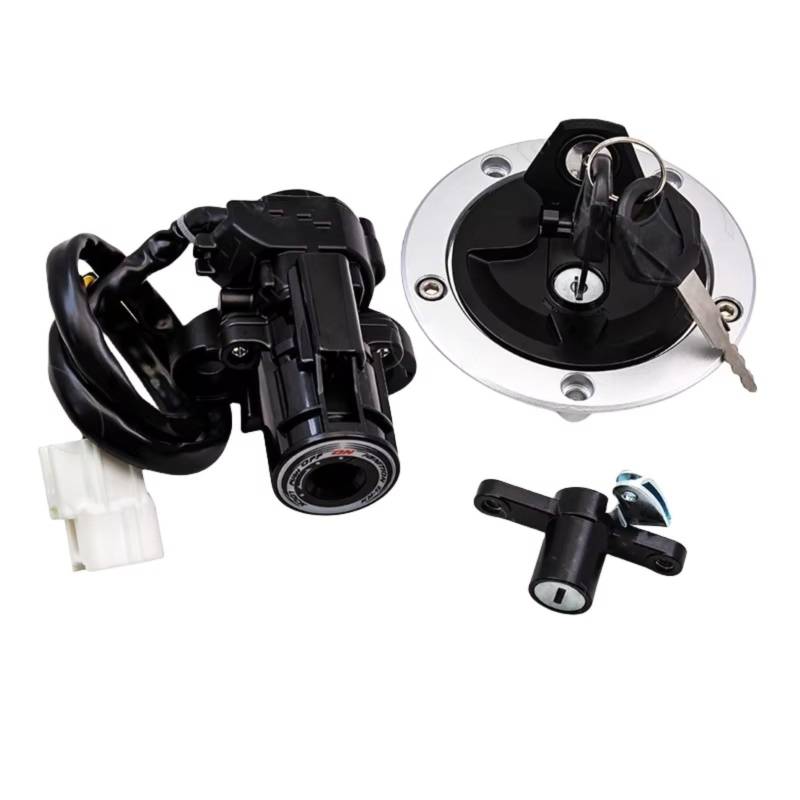 DSEQOPHH Tankdeckel Schalter Schlüssel Kompatibel Mit Für Ninja 650 Für EX650 Für ER-6F Für ER-6N 2012–2016 Motorrad-Zündschalter Tankdeckel-Schlossschlüssel-Set von DSEQOPHH