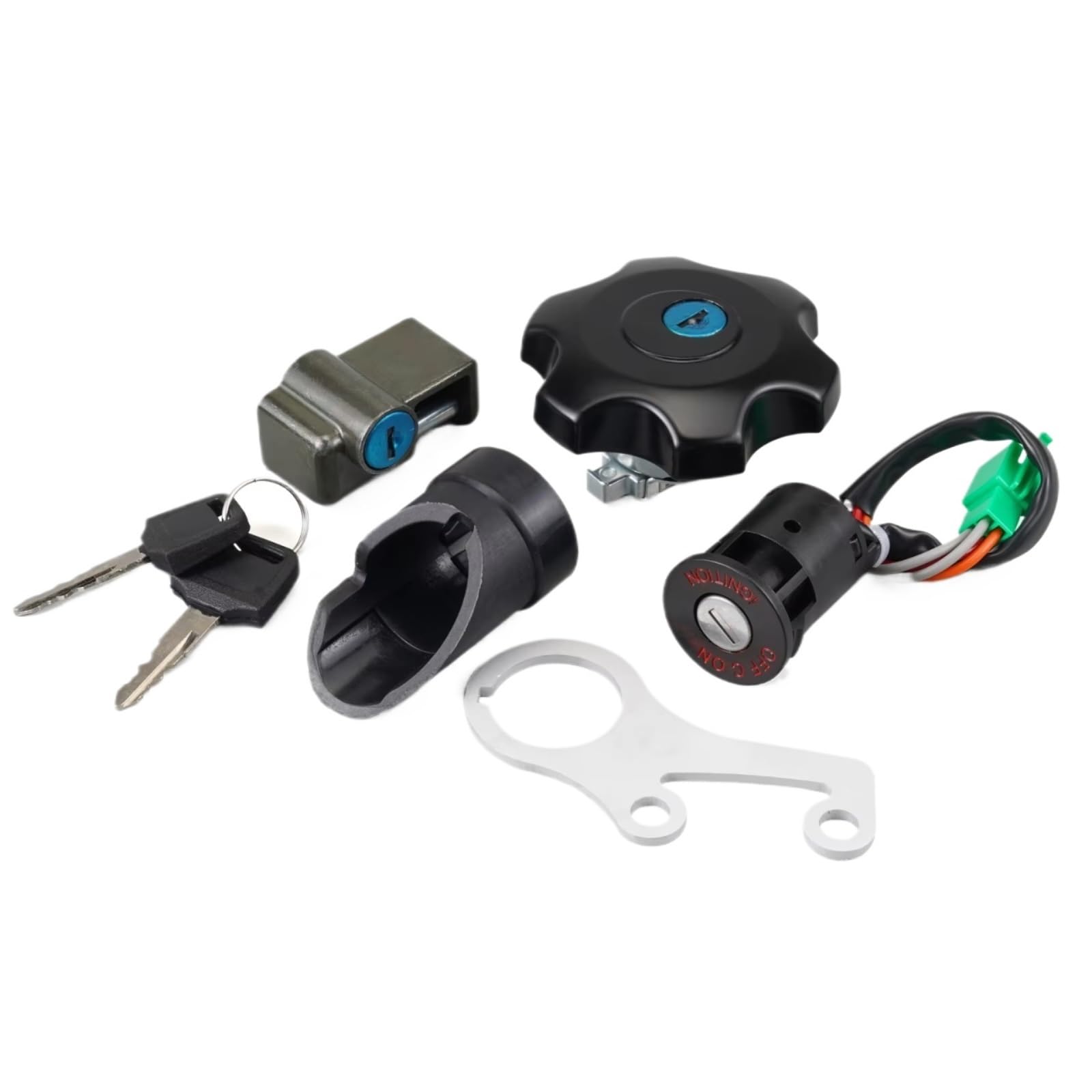 DSEQOPHH Tankdeckel Schalter Schlüssel Kompatibel Mit Suzuki Für DRZ400 Für DRZ400S Für DRZ400SM 2000–2023 Motorrad-Zündschlüsselschalter Tankdeckel-Schloss-Set Motorrad-Zubehör DSEQOPHH Tankdeckel Schalter Schlüssel Kompatibel Mit Suzuki Für DRZ400 Für DRZ400S Für DRZ400SM 2000–2023 Motorrad-Zündschlüsselschalter Tankdeckel-Schloss-Set Motorrad-Zubehör von DSEQOPHH