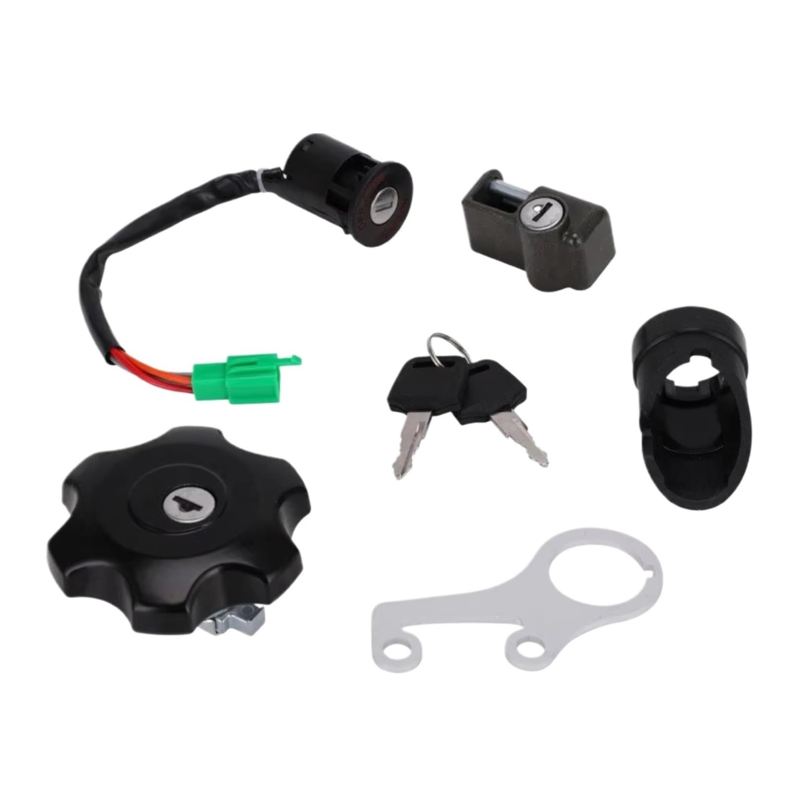 DSEQOPHH Tankdeckel Schalter Schlüssel Kompatibel Mit Suzuki Für DRZ400 Für DRZ400SM 2005–2019 Motorrad-Zündschloss, Tankdeckel Helmschloss-Schlüssel-Set Motocross-Zubehör DSEQOPHH Tankdeckel Schalter Schlüssel Kompatibel Mit Suzuki Für DRZ400 Für DRZ400SM 2005–2019 Motorrad-Zündschloss, Tankdeckel Helmschloss-Schlüssel-Set Motocross-Zubehör von DSEQOPHH
