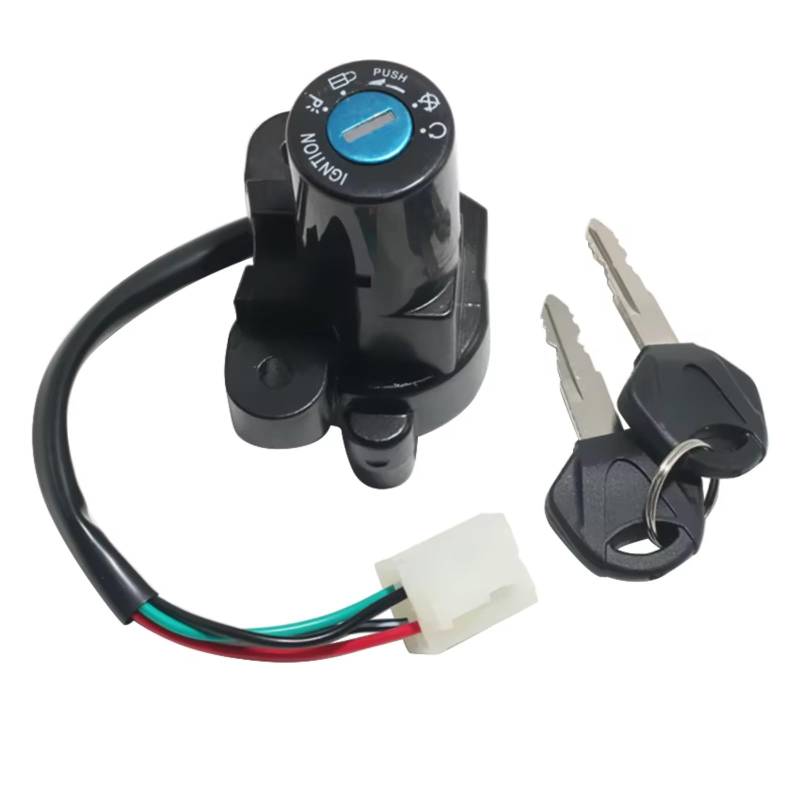 DSEQOPHH Tankdeckel Schalter Schlüssel Kompatibel Mit Suzuki Für GSF400 MNP Für Bandit 1989–1995 Für RF400 Für GK78A 1993–1997 Motorrad-Zündschloss-Schlüsselsperre von DSEQOPHH