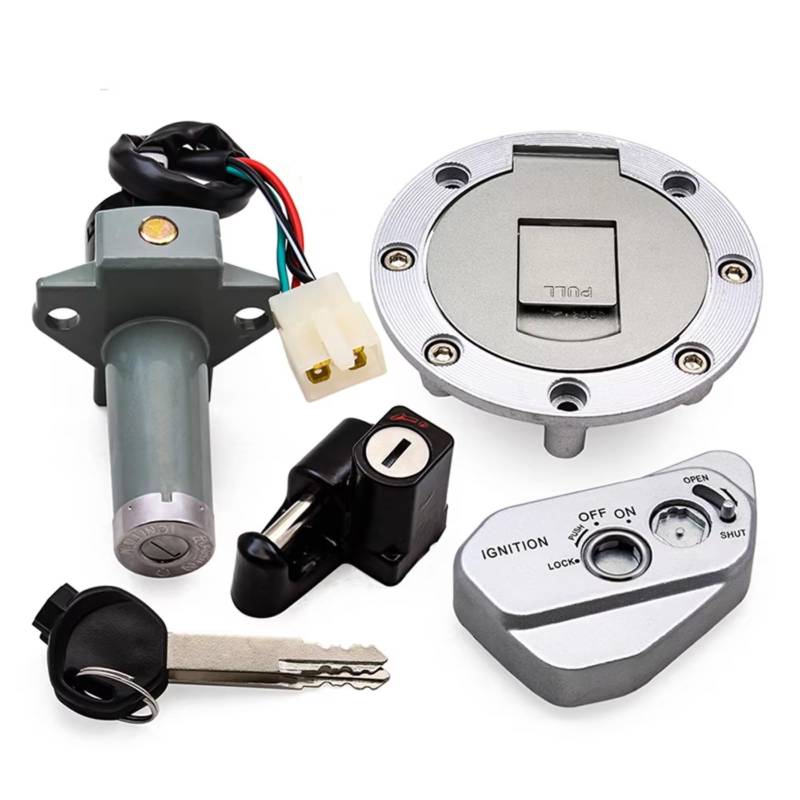 DSEQOPHH Tankdeckel Schalter Schlüssel Kompatibel Mit Vento Für Crossmax 250 250 Pro 300 Pro 2022 2023 2024 Motorrad Zündschloss Tankdeckel Schloss Schlüssel Set von DSEQOPHH