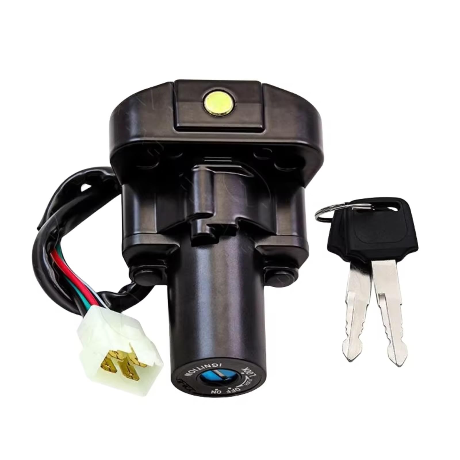 DSEQOPHH Tankdeckel Schalter Schlüssel Kompatibel Mit Yamaha Für XJR400 1996–2002 Für XJR1200 Für XJR1300 1994–1998 Motorrad-Tankdeckelabdeckung Sitz Zündschalter Startsperre(Starter Lock) von DSEQOPHH