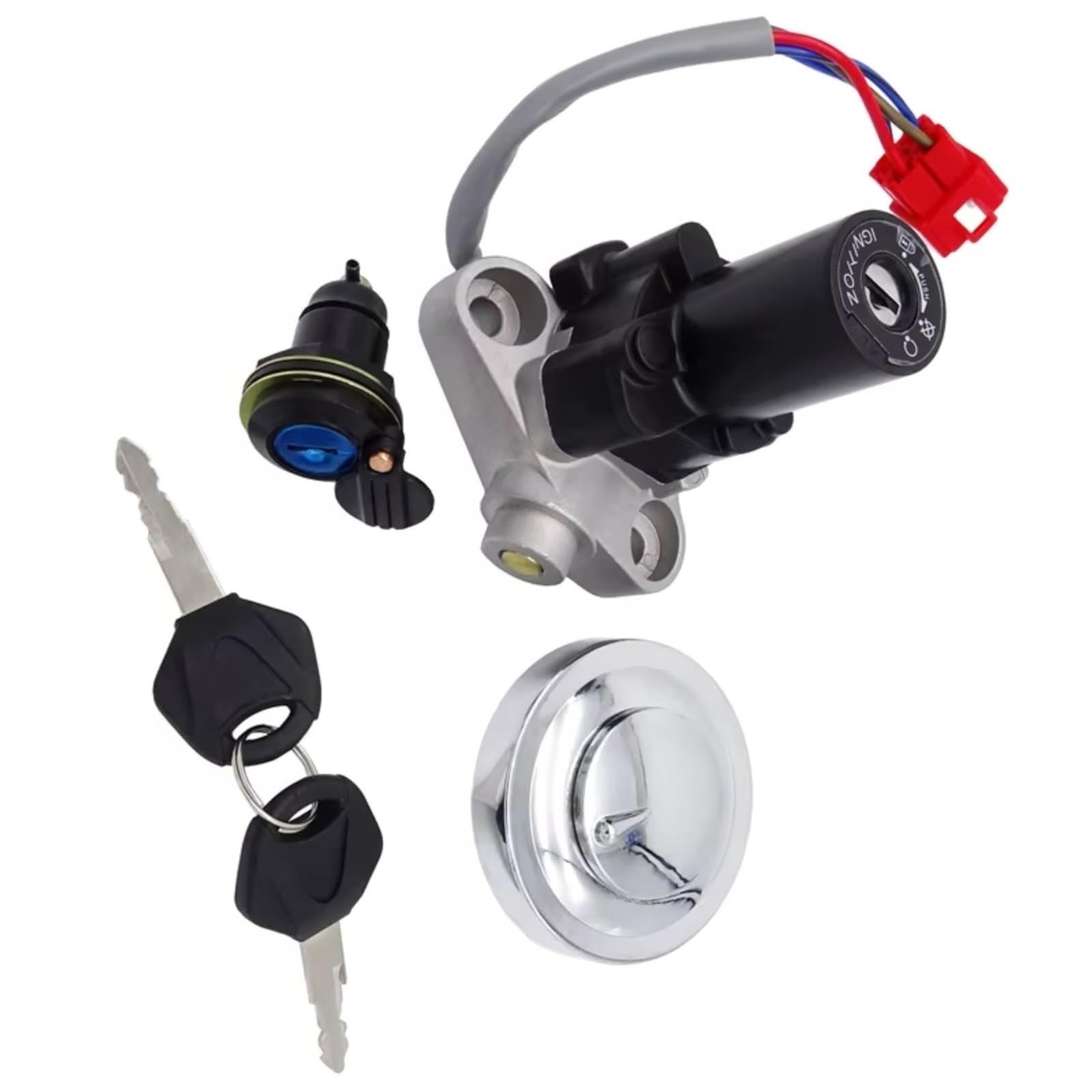 DSEQOPHH Tankdeckel Schalter Schlüssel Kompatibel Mit Yamaha Für XVS650 Für V-Star Midnight Für Custom 2005–2010 Motorrad-Zündschloss-Sperre Für Tankdeckel-Abdeckungs-Sperrschlüssel DSEQOPHH Tankdeckel Schalter Schlüssel Kompatibel Mit Yamaha Für XVS650 Für V-Star Midnight Für Custom 2005–2010 Motorrad-Zündschloss-Sperre Für Tankdeckel-Abdeckungs-Sperrschlüssel von DSEQOPHH