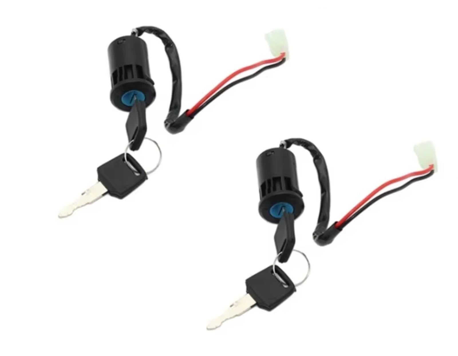 DSEQOPHH Tankdeckel Schalter Schlüssel Kompatibel Mit Yamaha Universal Motorrad Zündschalter Wasserdichtem Elektrischem Türschloss Elektrischem Start ATV-Schlüssel Motorradzubehör(2pcs) von DSEQOPHH