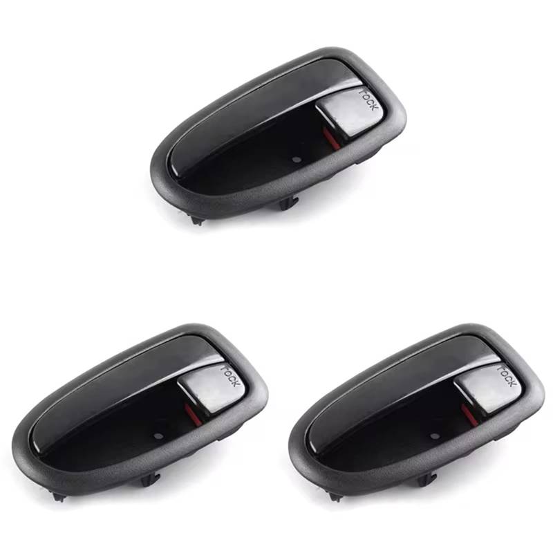 DSEQOPHH Türgriff Auto Kompatibel Mit Hyundai Für Matrix Für Lavita 2001-2010 3X Auto Schwarz Innentürgriff Verriegelung Links Auto Verbrauchsteile 82610-17010 von DSEQOPHH