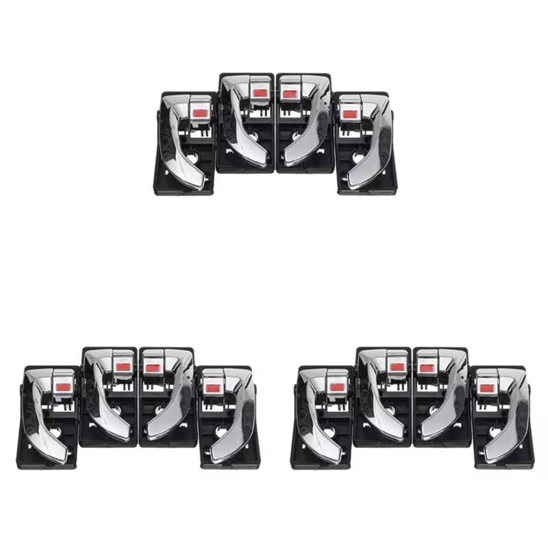 DSEQOPHH Türgriff Auto Kompatibel Mit Hyundai Für Tucson 2005 2006 2007 2008 2009 12-teiliger Auto-Innentürgriff Links Und Rechts Ersatzset Zubehör 82620-2Z02 von DSEQOPHH