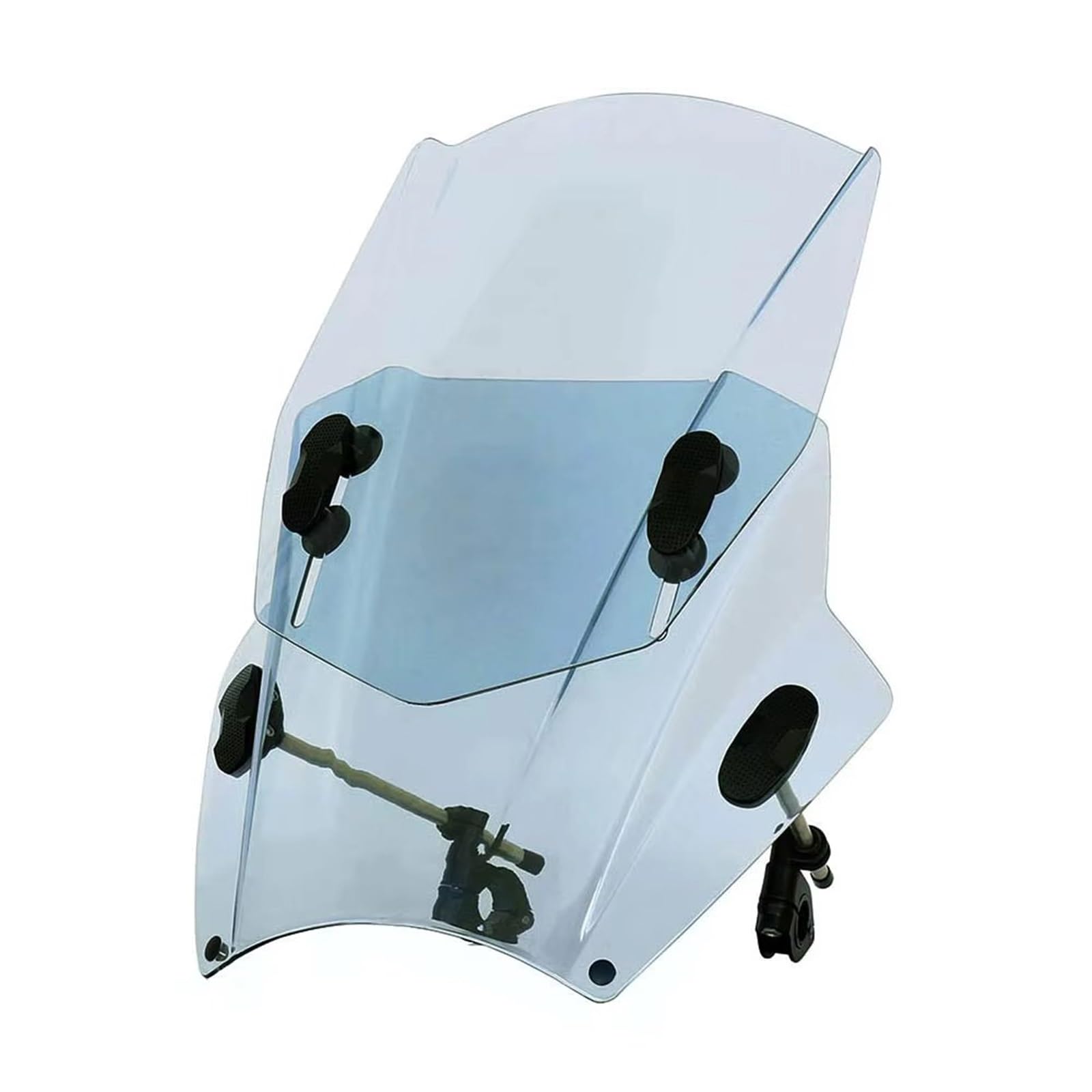 DSEQOPHH Windabweiser Für GB350 Für GB350RS 2021 2022 Motorrad Windschutz Windschutz Motorrad Deflektor Windschutzscheibe Spoiler(Adjust Light Grey) von DSEQOPHH