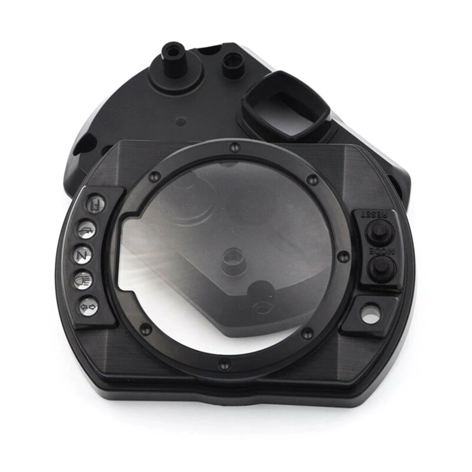 Instrumentengehäuse Kompatibel Mit Für ZX-6R 2003 2004 2005 Für ZX-10R 2005 Motorrad-Geschwindigkeitsmesser-Kilometerzähler-Instrumentengehäuse-Gehäuse Drehzahlmesser-Messgerät-Abdeckung(1 set) von DSEQOPHH