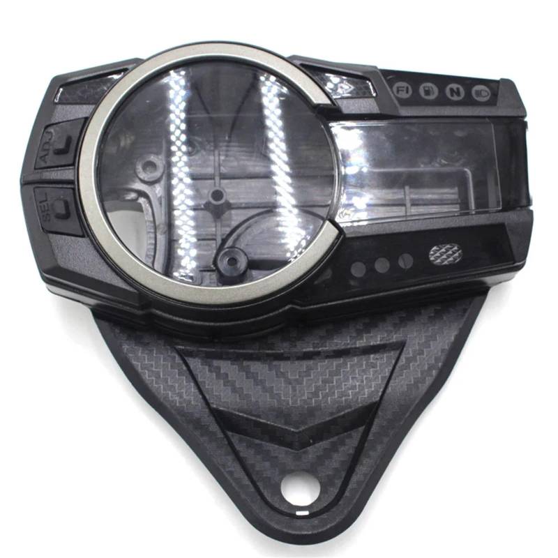 Instrumentengehäuse Kompatibel Mit Suzuki Für GSXR600 Für GSXR750 2011 2012 2013 2014 2015 2016 Tachometer Instrumentengehäuse Messgerät Kilometerzähler Drehzahlmesser Gehäuseabdeckung(1 set) von DSEQOPHH