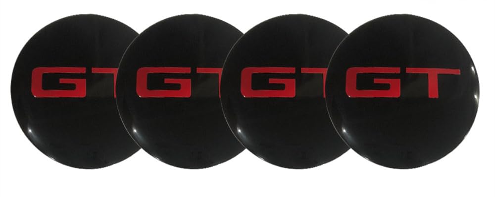 4pcs 56MM 2,2 ' 'Auto-Logo-Aufkleber mit Räderabdeckung mit zentraler Abdeckung ABS-Material (fit GT) von DSFG